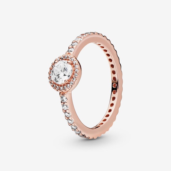 Pandora Rose Gold Classic Sparkle Halo Ring - Picture 3 of 10